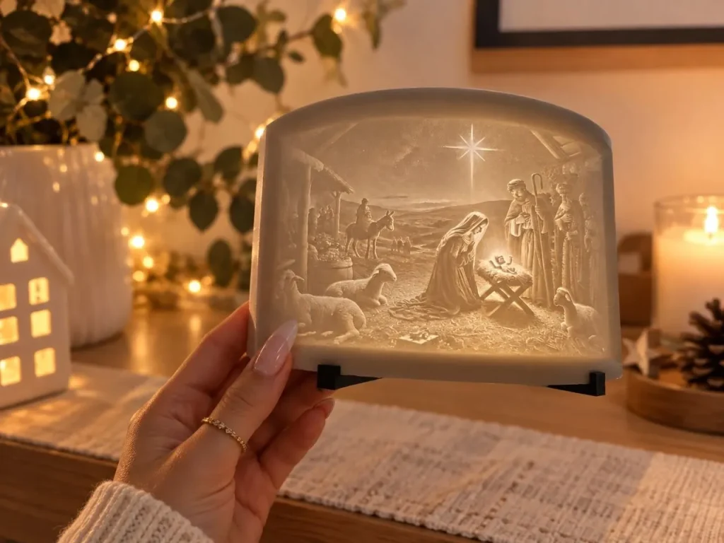 litofania nacimiento de jesús