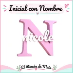 Inicial con nombre Nicole