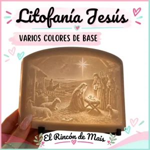 Litofanía en 3d de Jesús