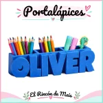 portalápices en 3D Oliver